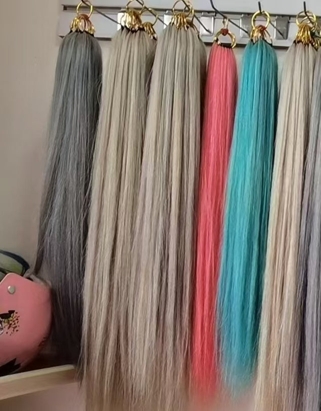 40 pieces Feather Hair Extensions-Real Human Hair, Invisible Knots