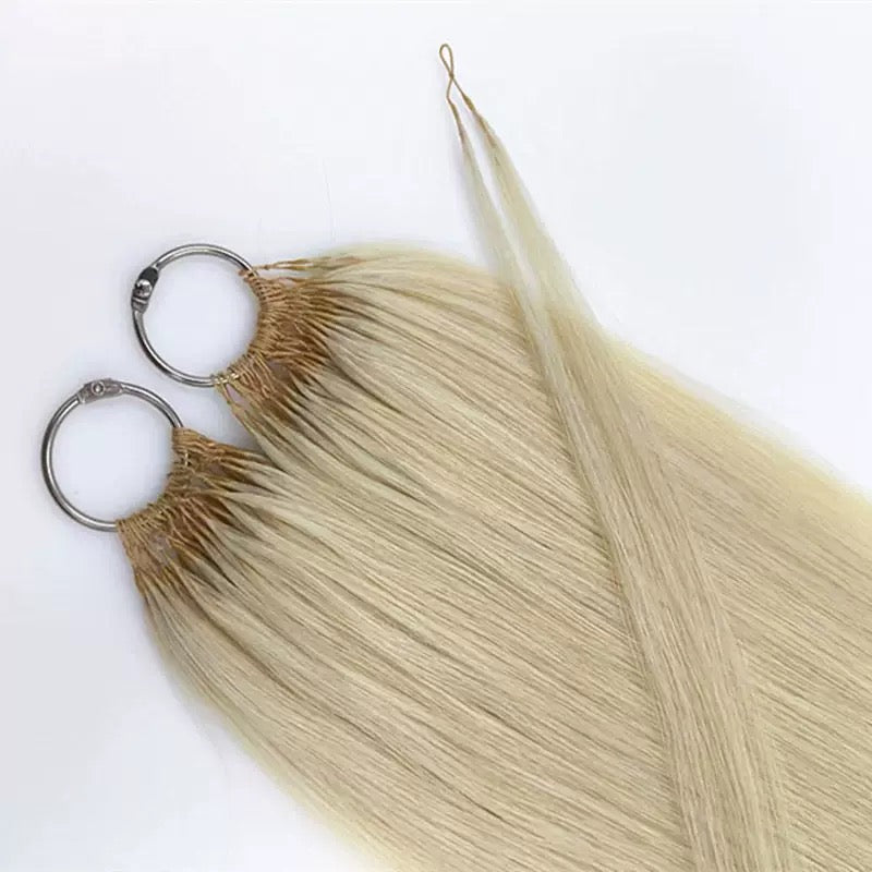 40 pieces Feather Hair Extensions-Real Human Hair, Invisible Knots